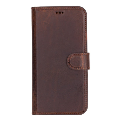 Leather iPhone 16-Plus Detachable Wallet Case