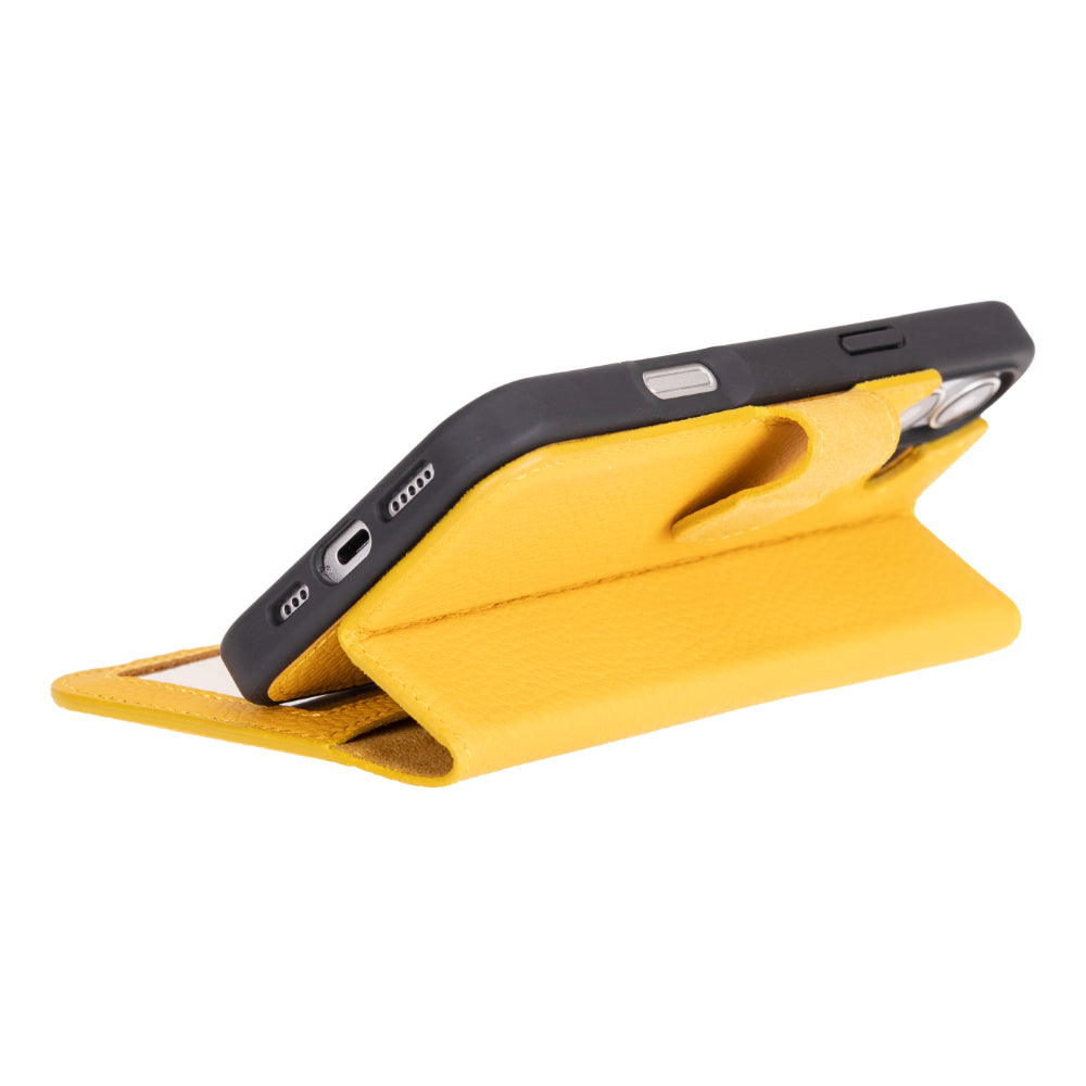 Leather iPhone 16-Plus Detachable Wallet Case