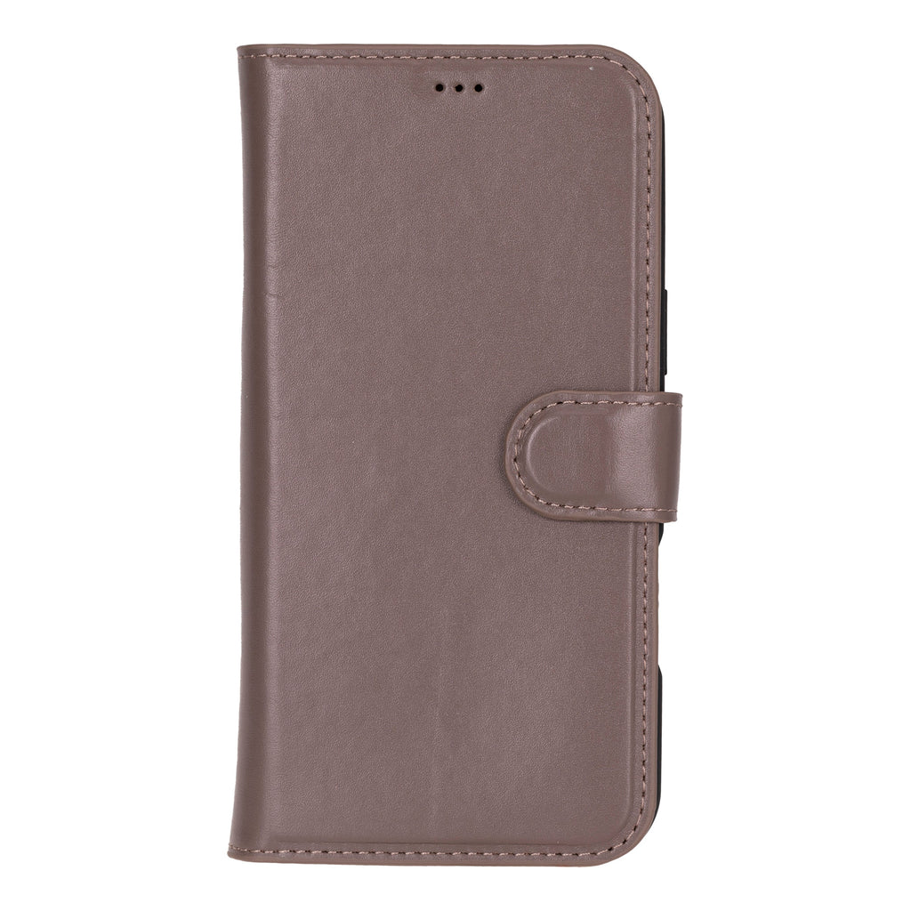 Leather iPhone 16-Pro Detachable Wallet Case