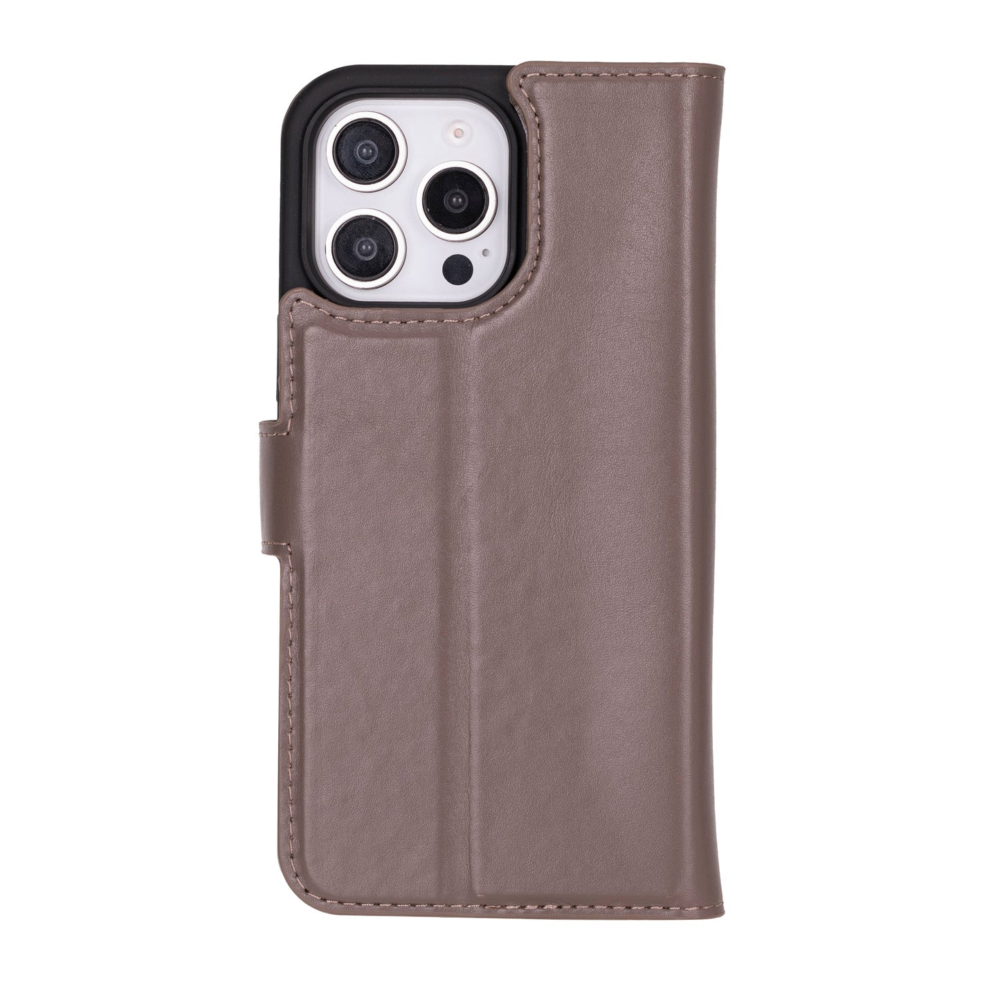 Leather iPhone 16-Pro Detachable Wallet Case