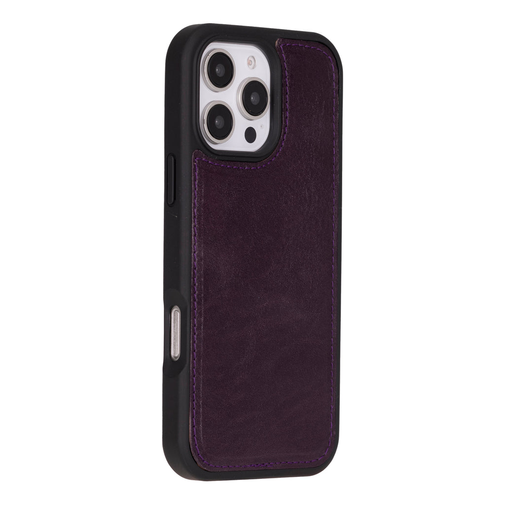 Leather iPhone 16-Pro Detachable Wallet Case