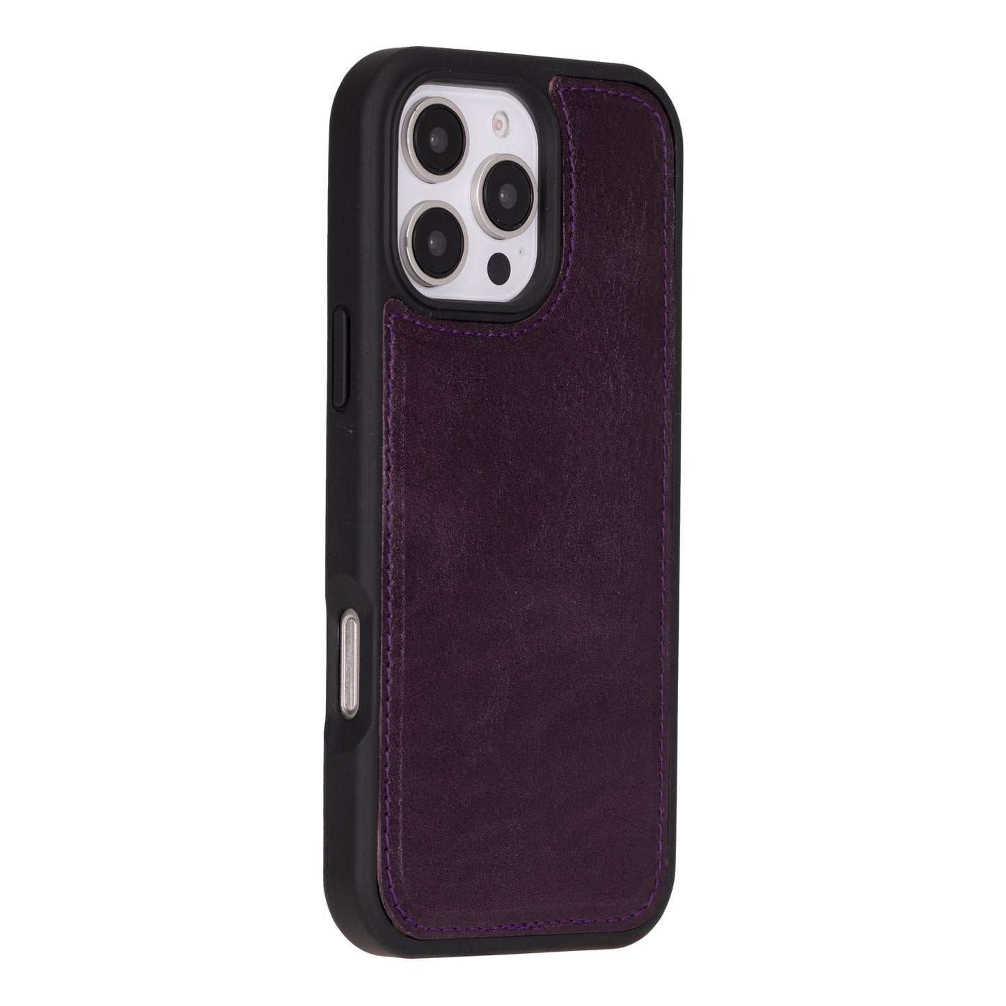 Leather iPhone 16-Pro Detachable Wallet Case