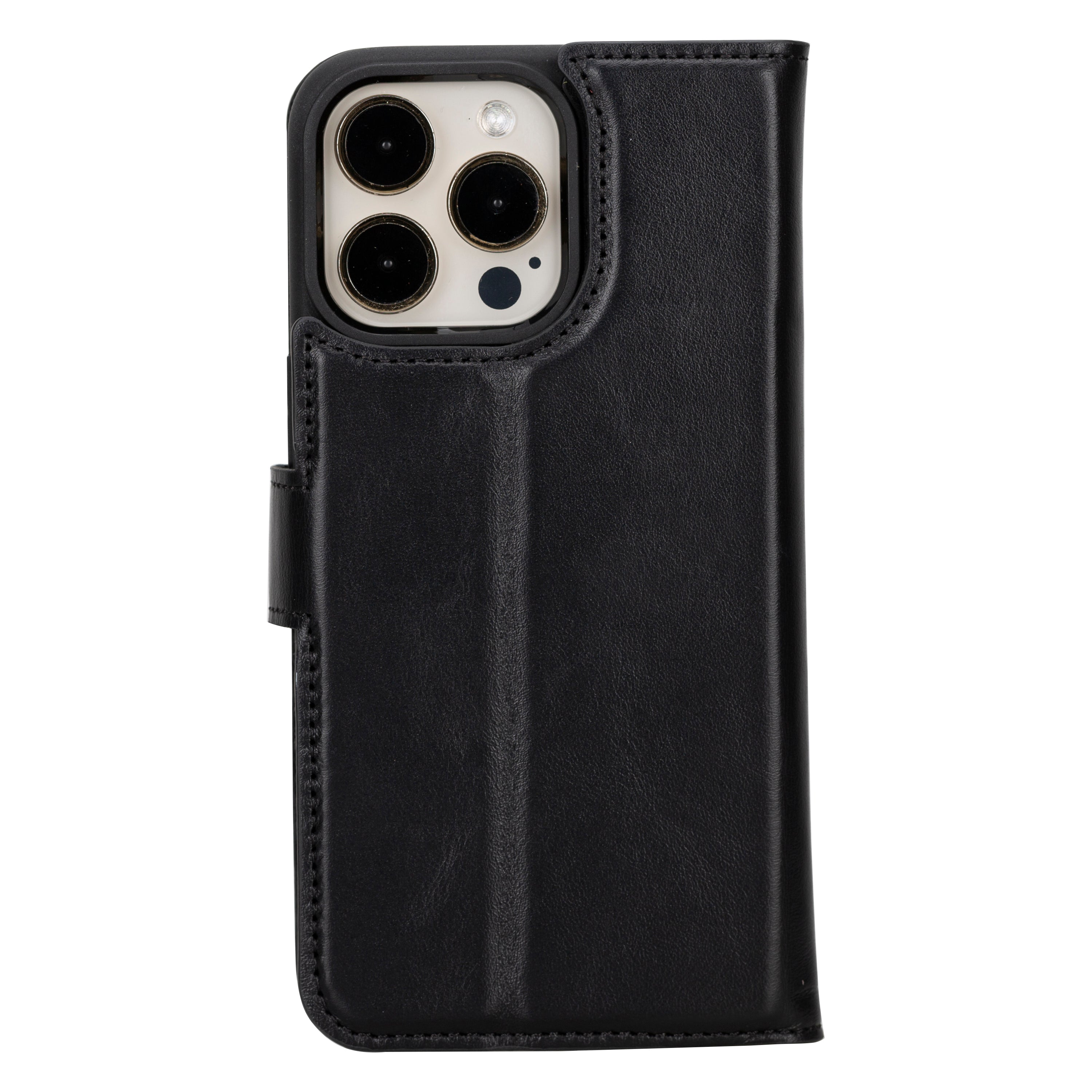 Leather iPhone 16-Pro Detachable Wallet Case