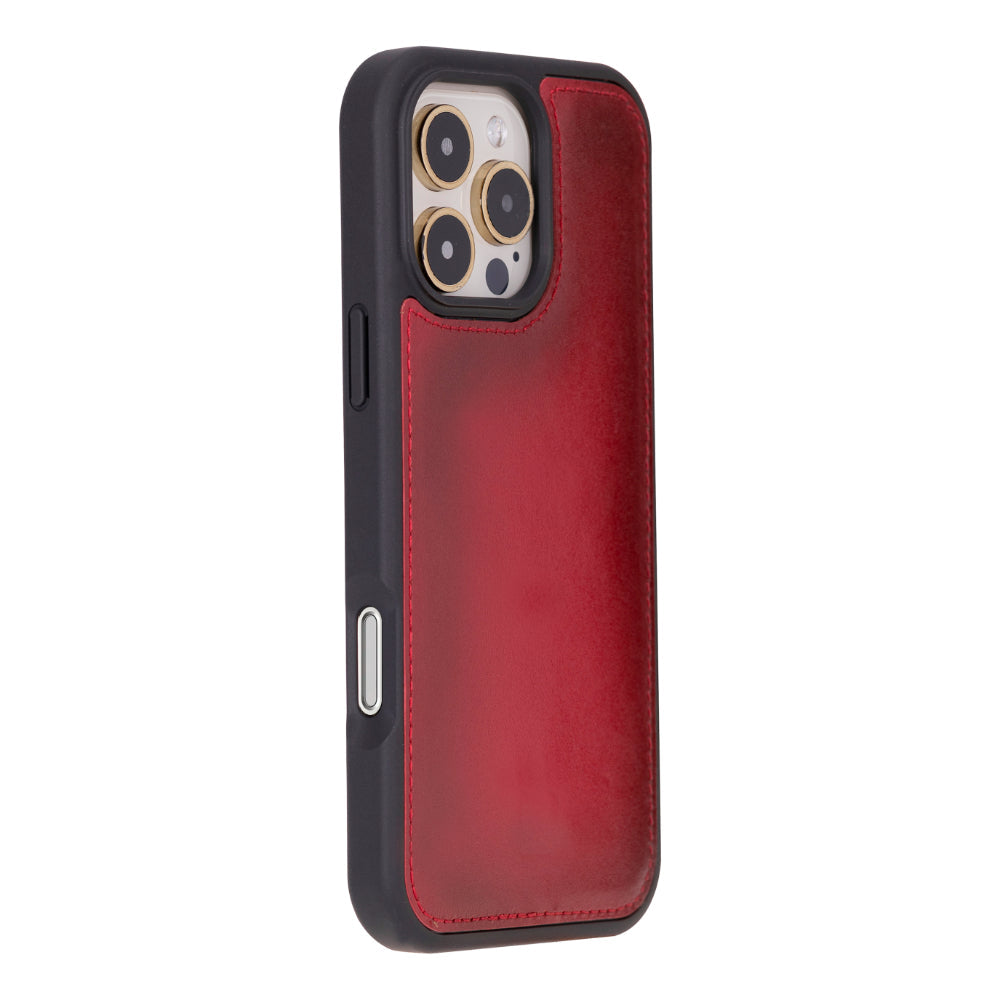 Leather iPhone 16-Pro Detachable Wallet Case