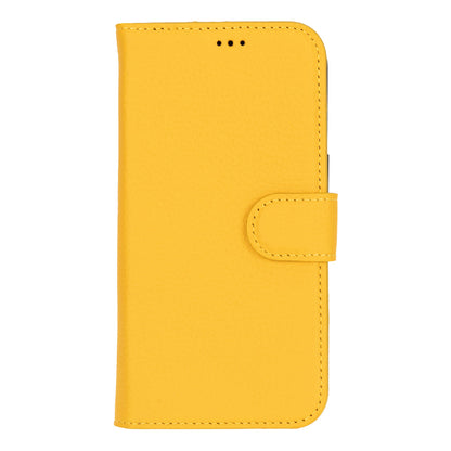 Leather iPhone 16-Pro Detachable Wallet Case