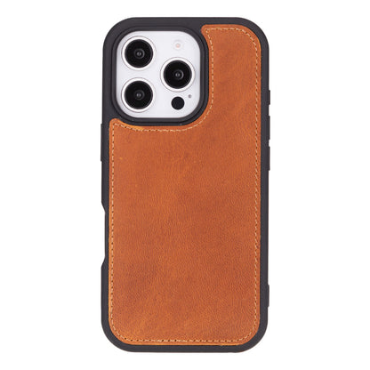 Leather iPhone 16-Pro Detachable Wallet Case