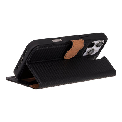 Leather iPhone 16-Pro Detachable Wallet Case