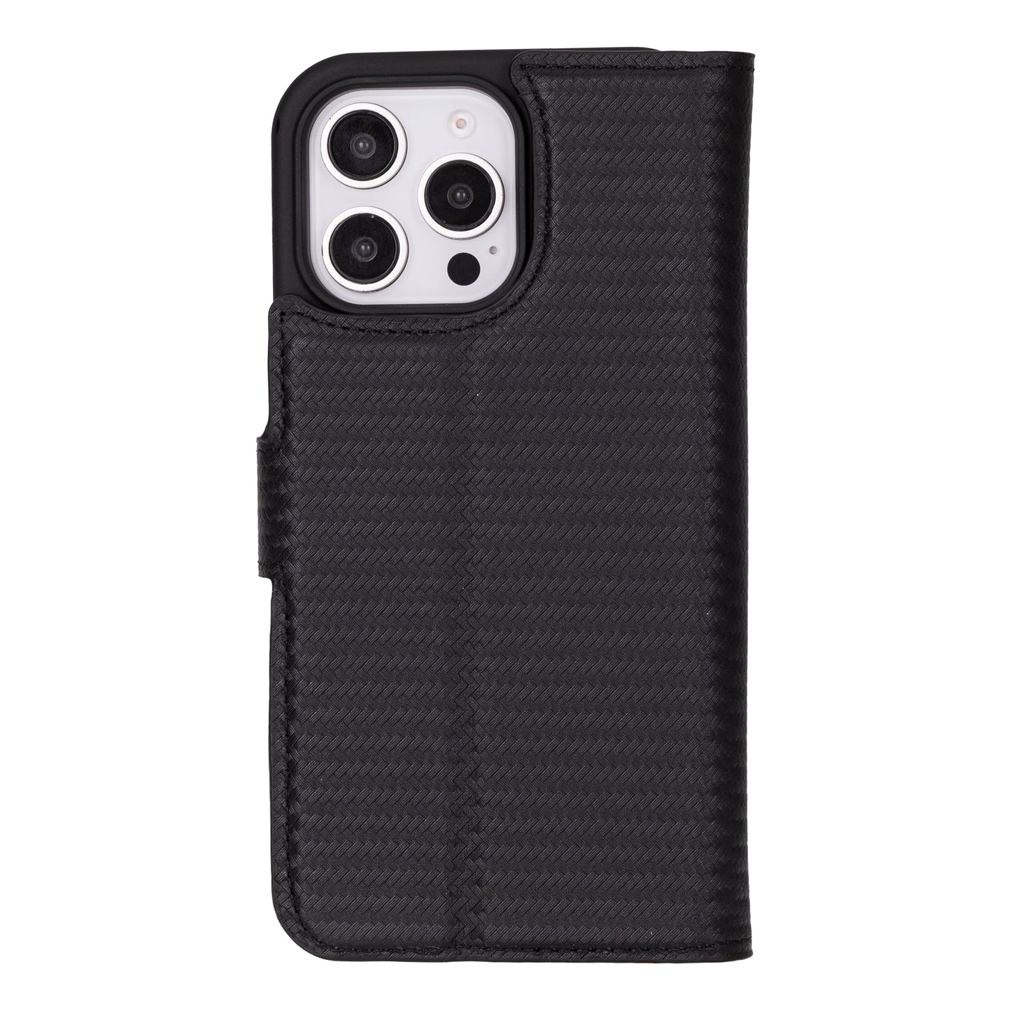 Leather iPhone 16-Pro Detachable Wallet Case