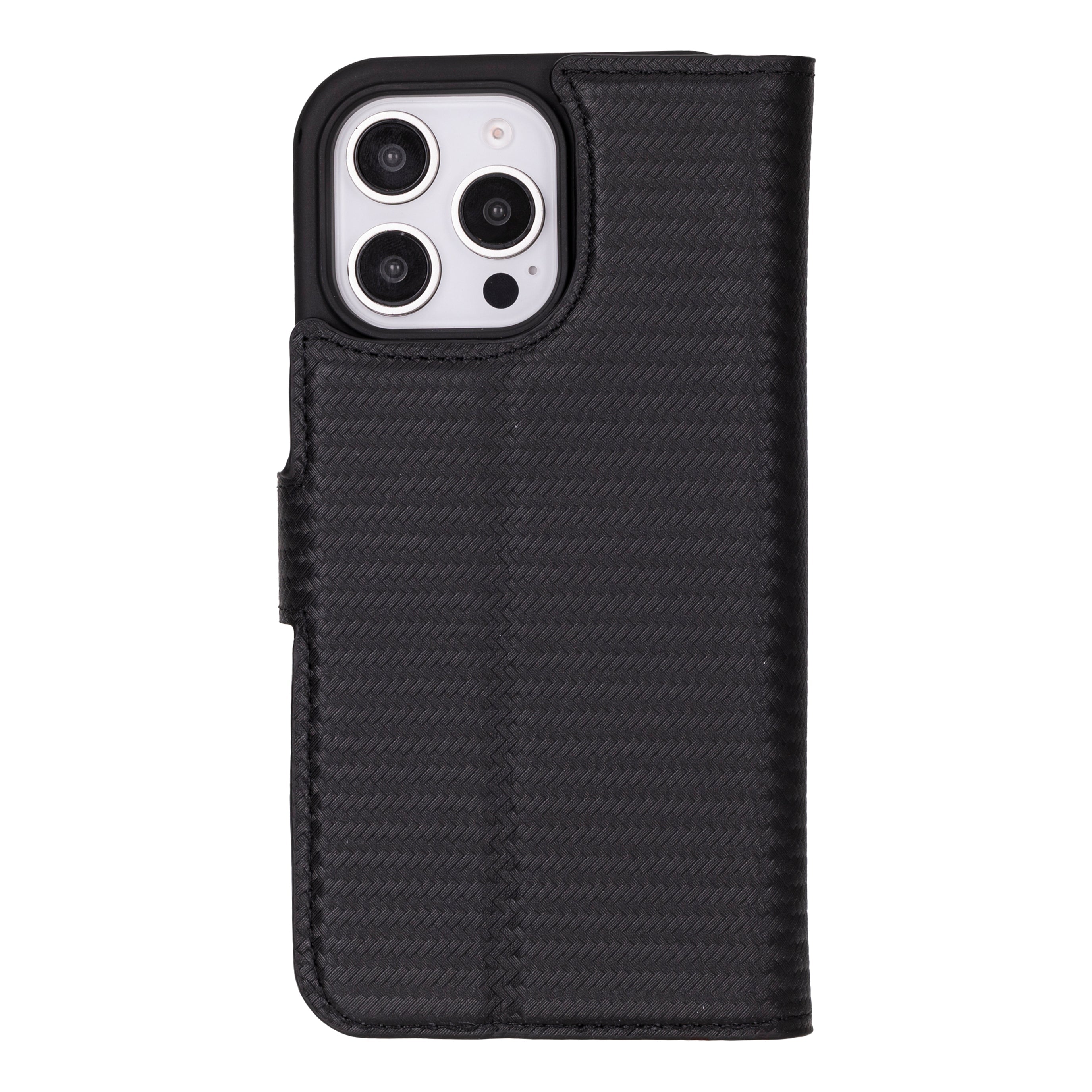 Leather iPhone 16-Pro Detachable Wallet Case