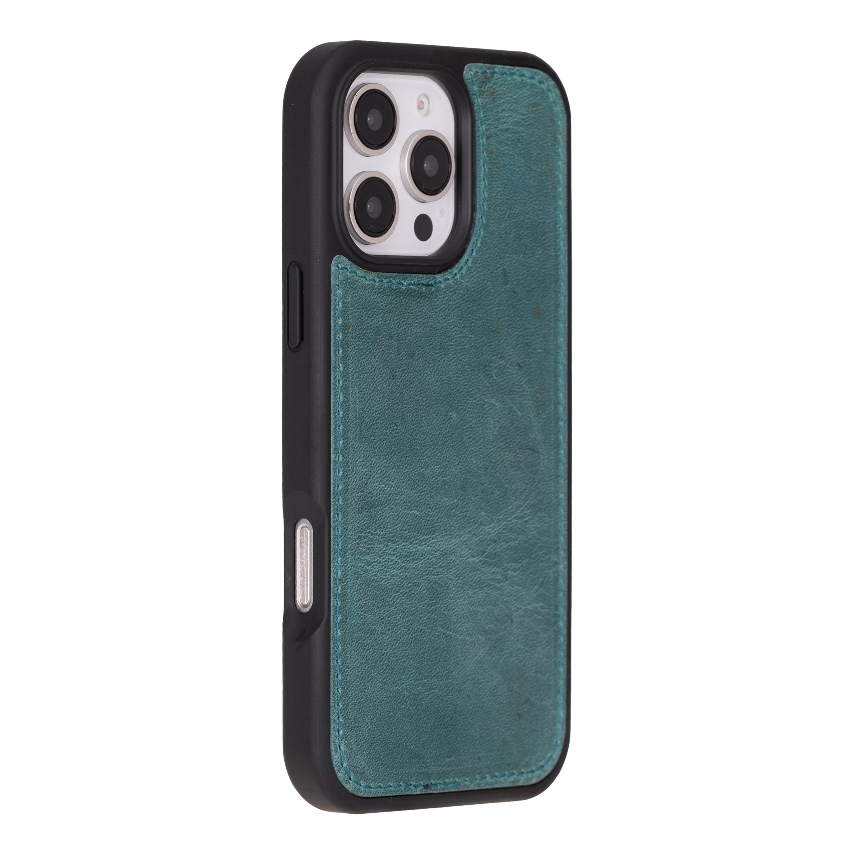 Leather iPhone 16-Pro Detachable Wallet Case
