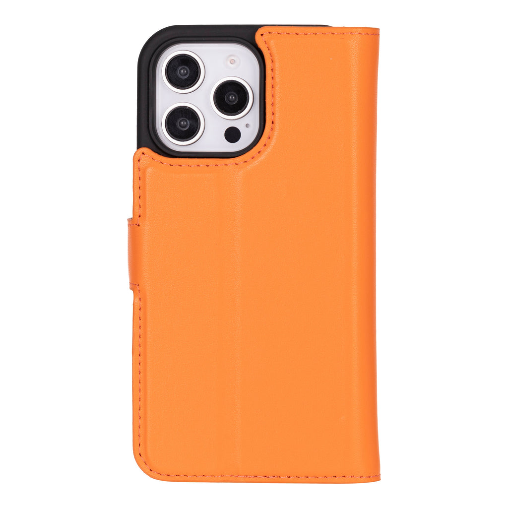 Leather iPhone 16-Pro Detachable Wallet Case