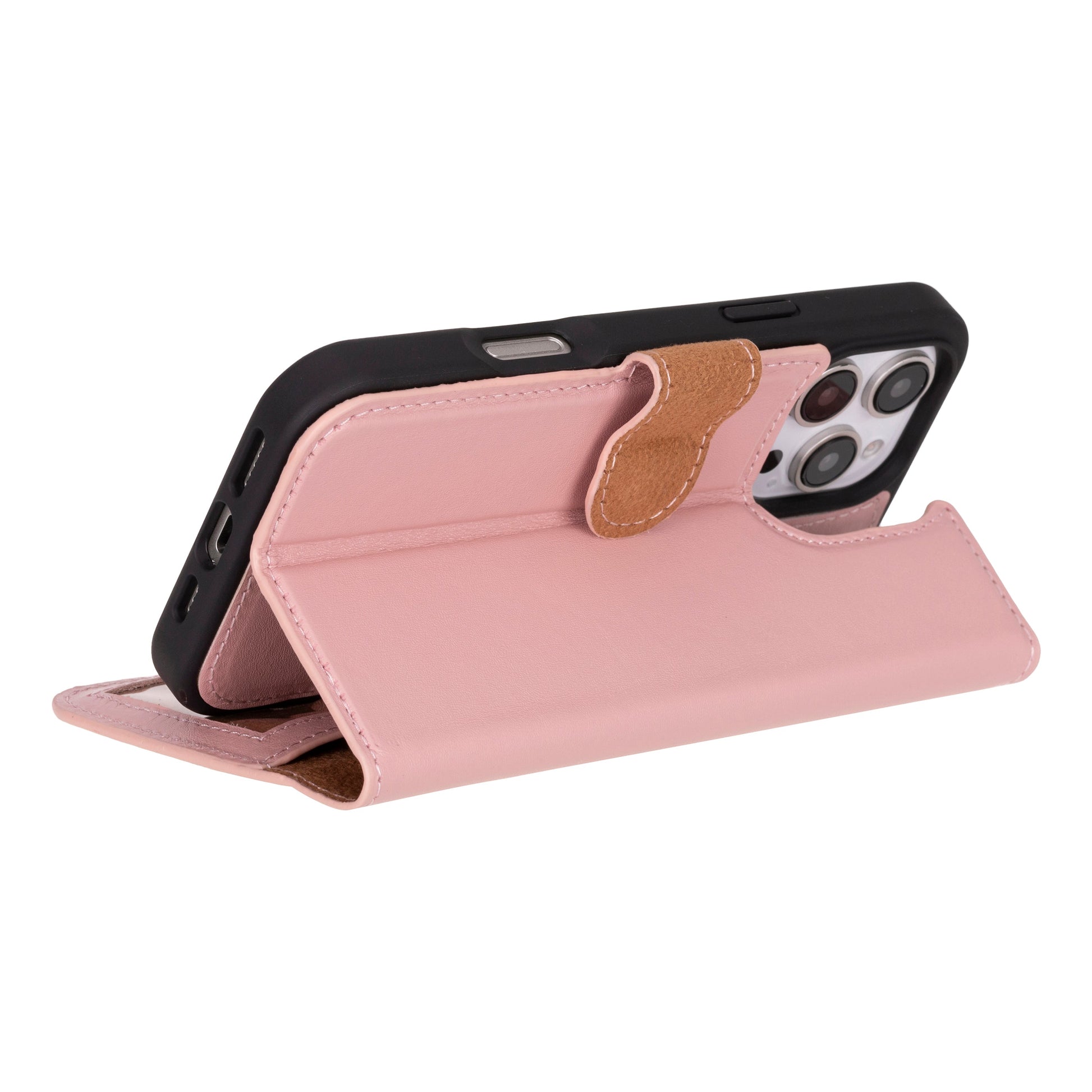 Leather iPhone 16-Pro-Max Detachable Wallet Case