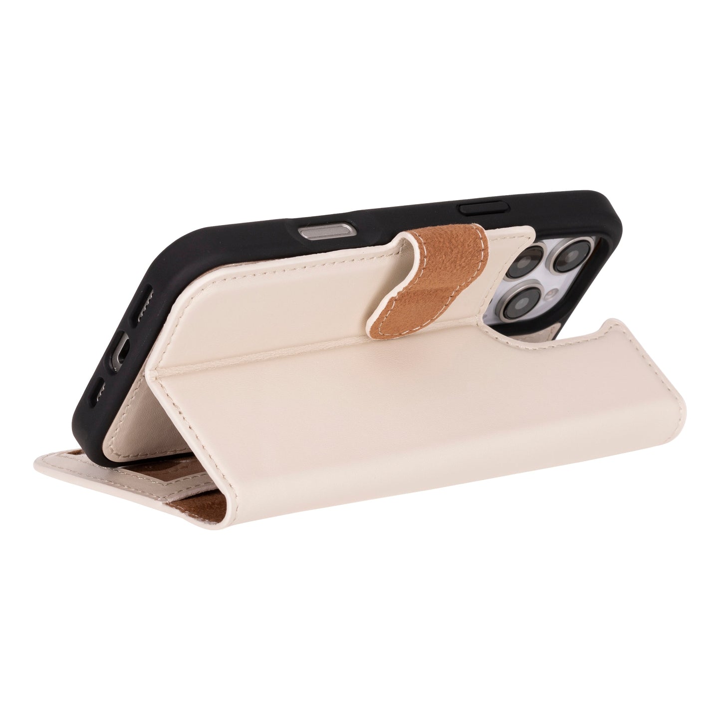 Leather iPhone 16-Pro-Max Detachable Wallet Case