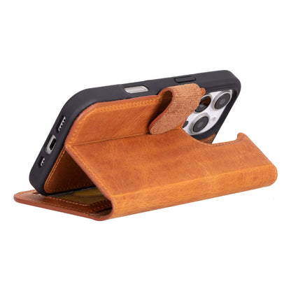 Leather iPhone 16-Pro-Max Detachable Wallet Case
