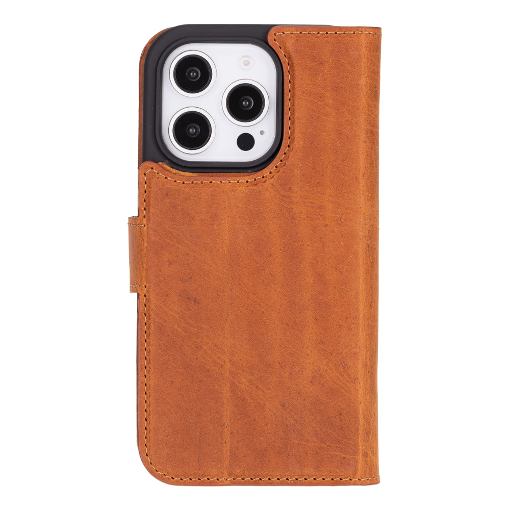 Leather iPhone 16-Pro-Max Detachable Wallet Case