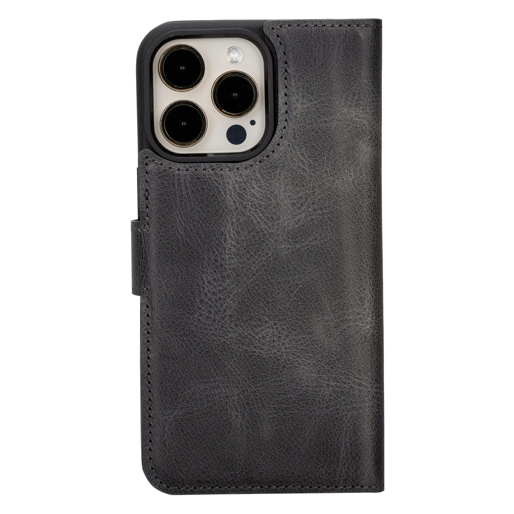 Leather iPhone 16-Pro-Max Detachable Wallet Case