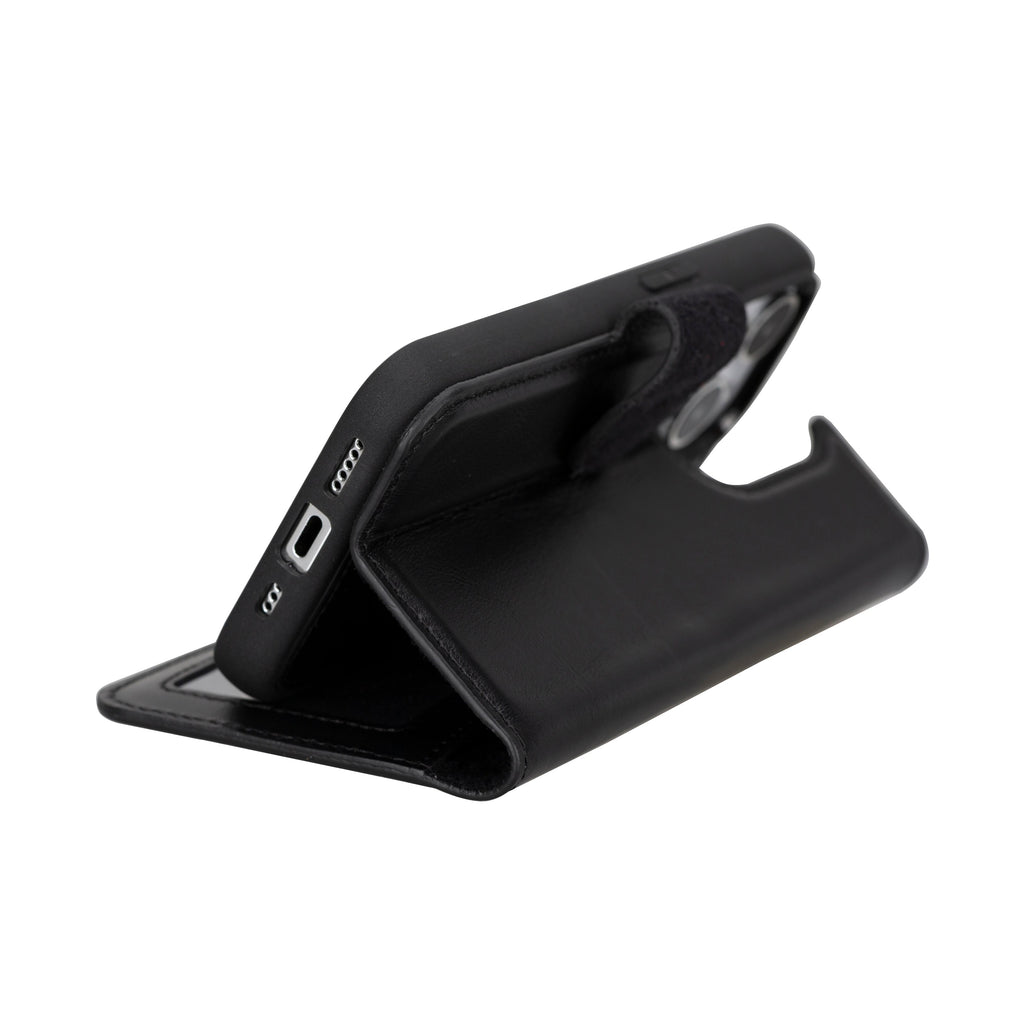 Leather iPhone 16-Pro-Max Detachable Wallet Case