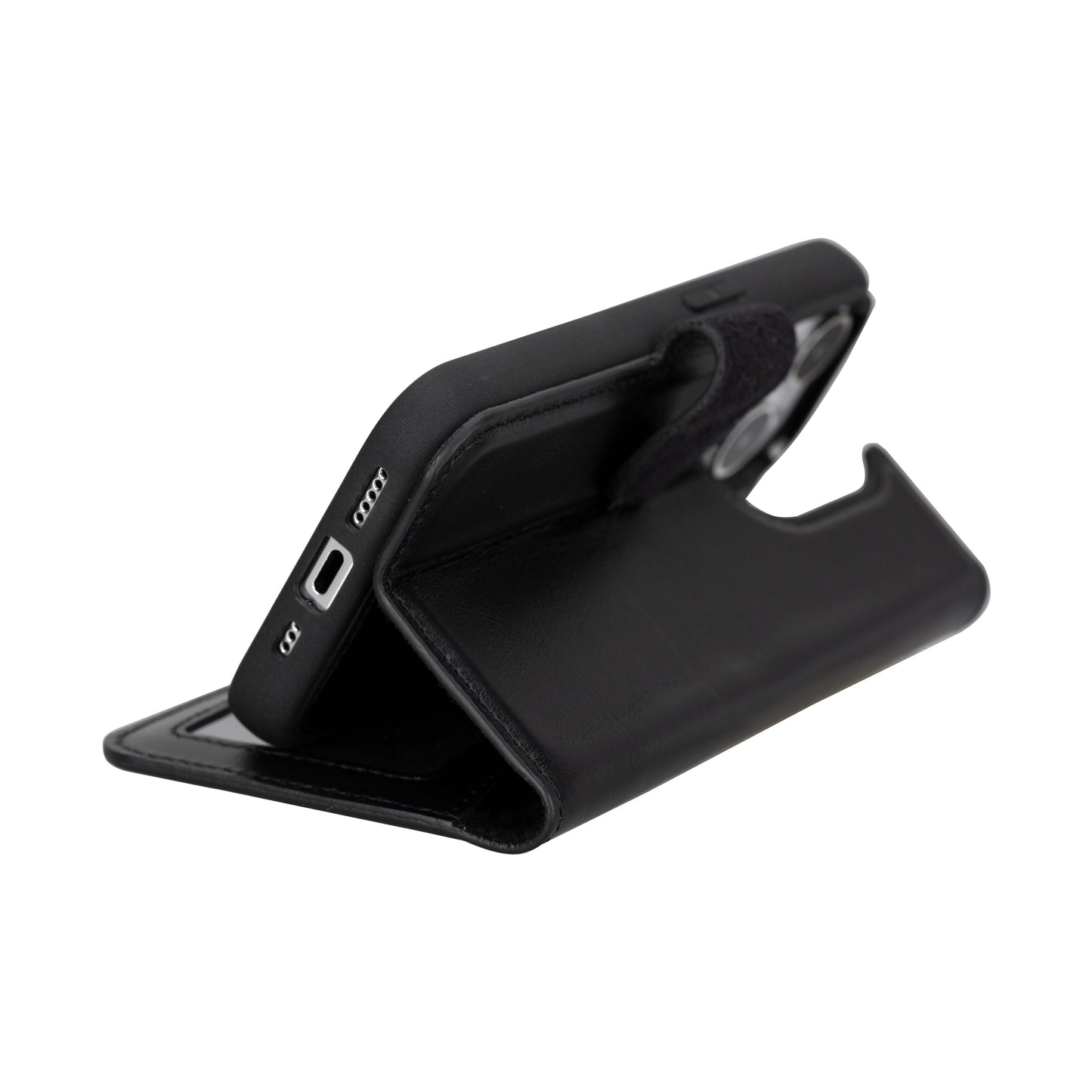 Leather iPhone 16-Pro-Max Detachable Wallet Case