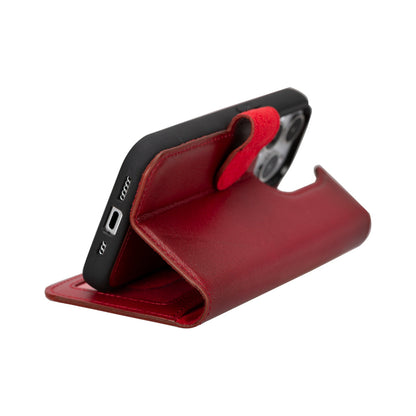 Leather iPhone 16-Pro-Max Detachable Wallet Case