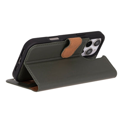 Leather iPhone 16-Pro-Max Detachable Wallet Case