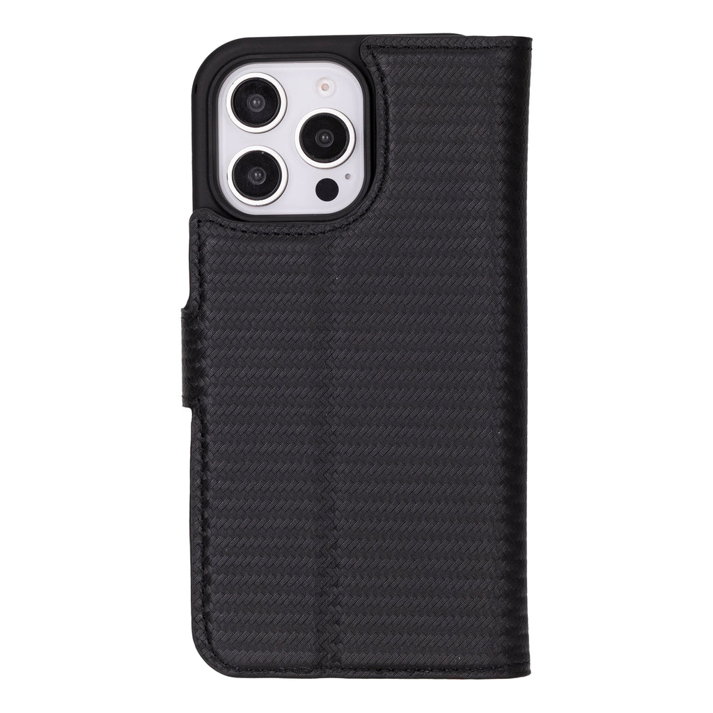 Leather iPhone 16-Pro-Max Detachable Wallet Case