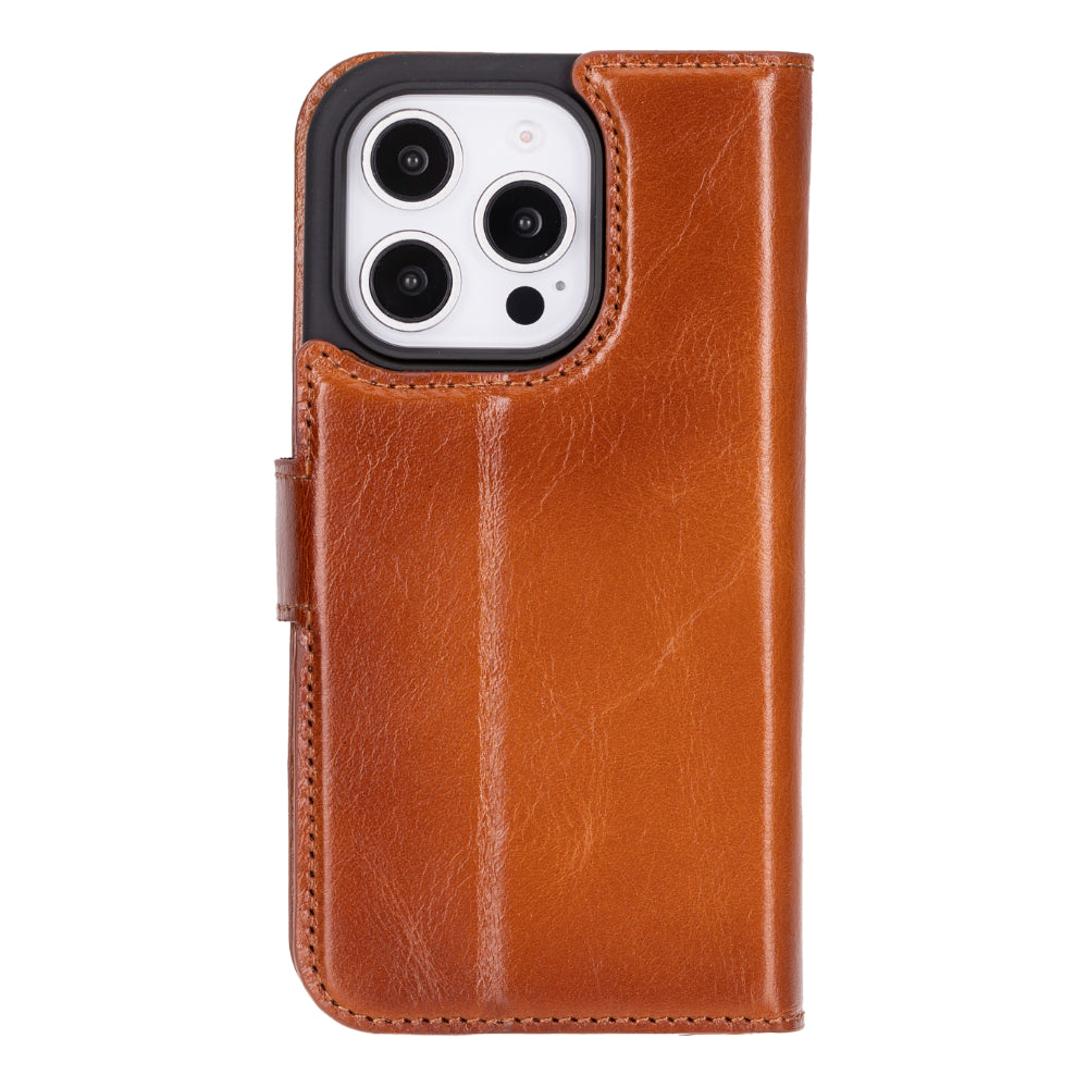 Leather iPhone 16-Pro-Max Detachable Wallet Case