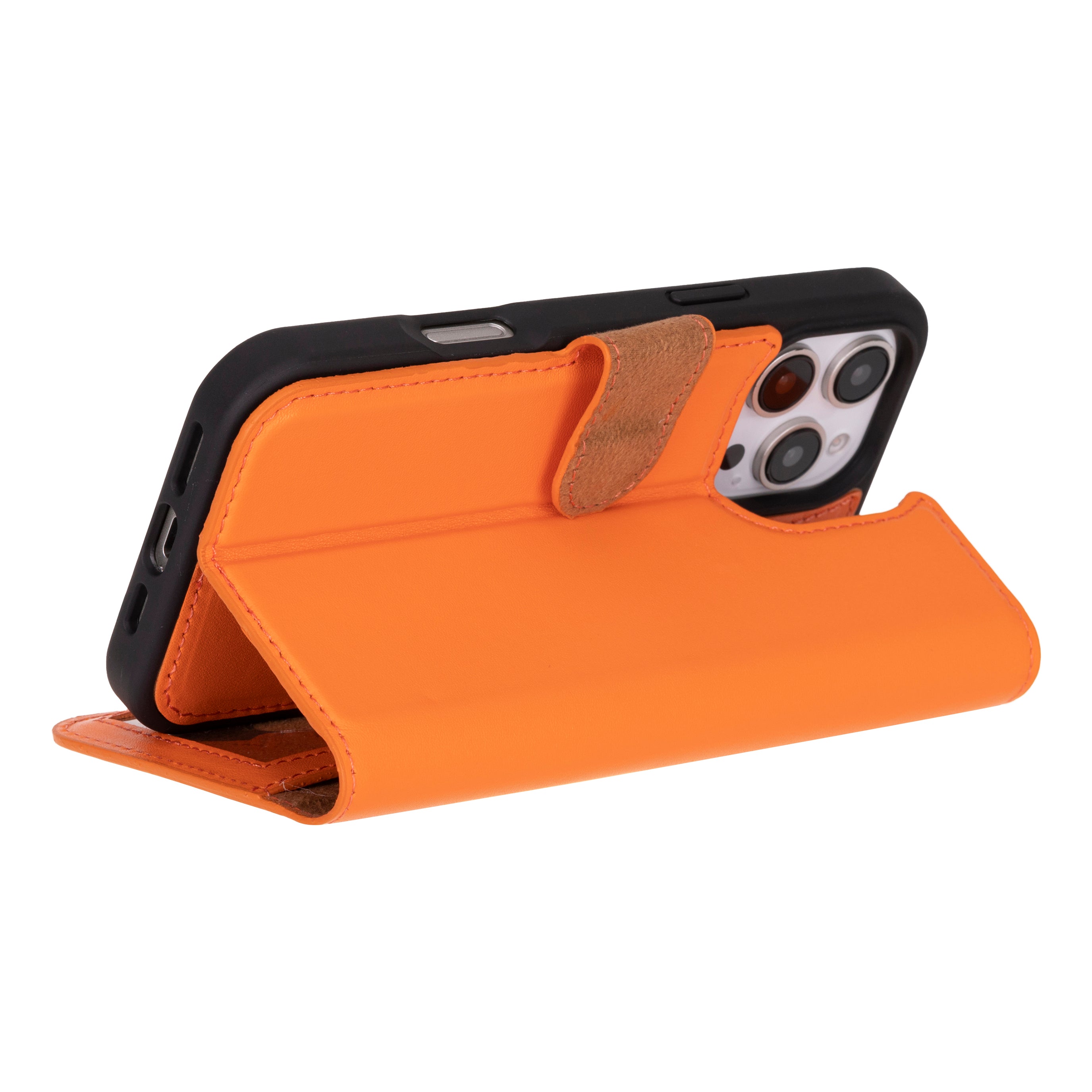 Leather iPhone 16-Pro-Max Detachable Wallet Case