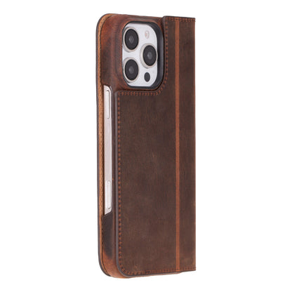 Leather iPhone 16 Pro Max Folio Case