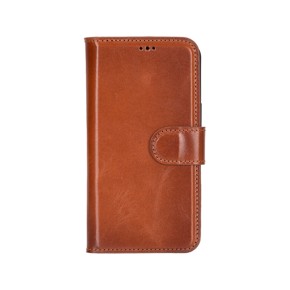 Leather iPhone 16 E-Detachable Wallet Case