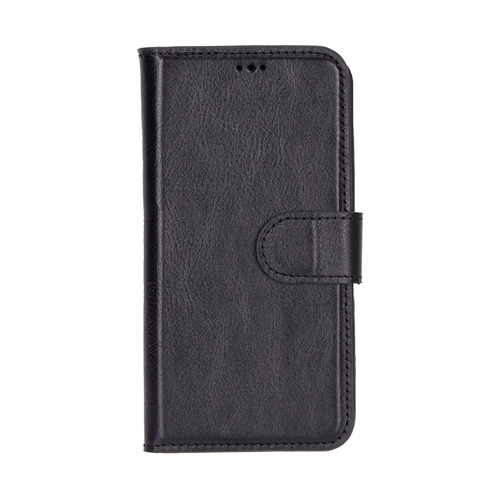 Leather iPhone 16 E-Detachable Wallet Case