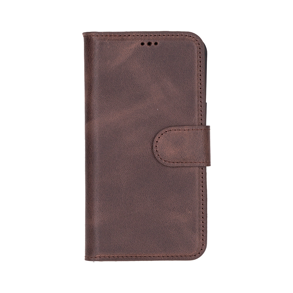 Leather iPhone 16 E-Detachable Wallet Case