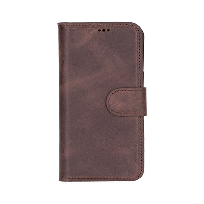 Leather iPhone 16 E-Detachable Wallet Case