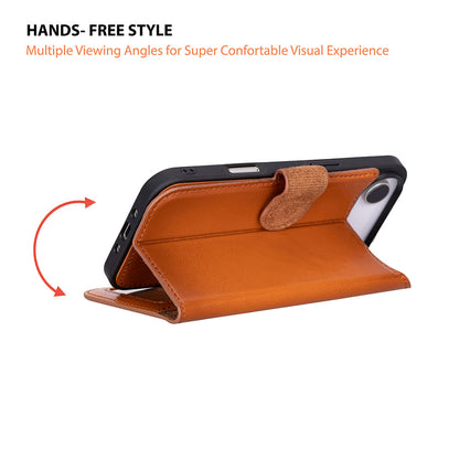 Leather iPhone 17-Air-Detachable Wallet Case