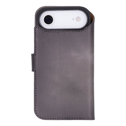 Leather iPhone 17-Air-Detachable Wallet Case