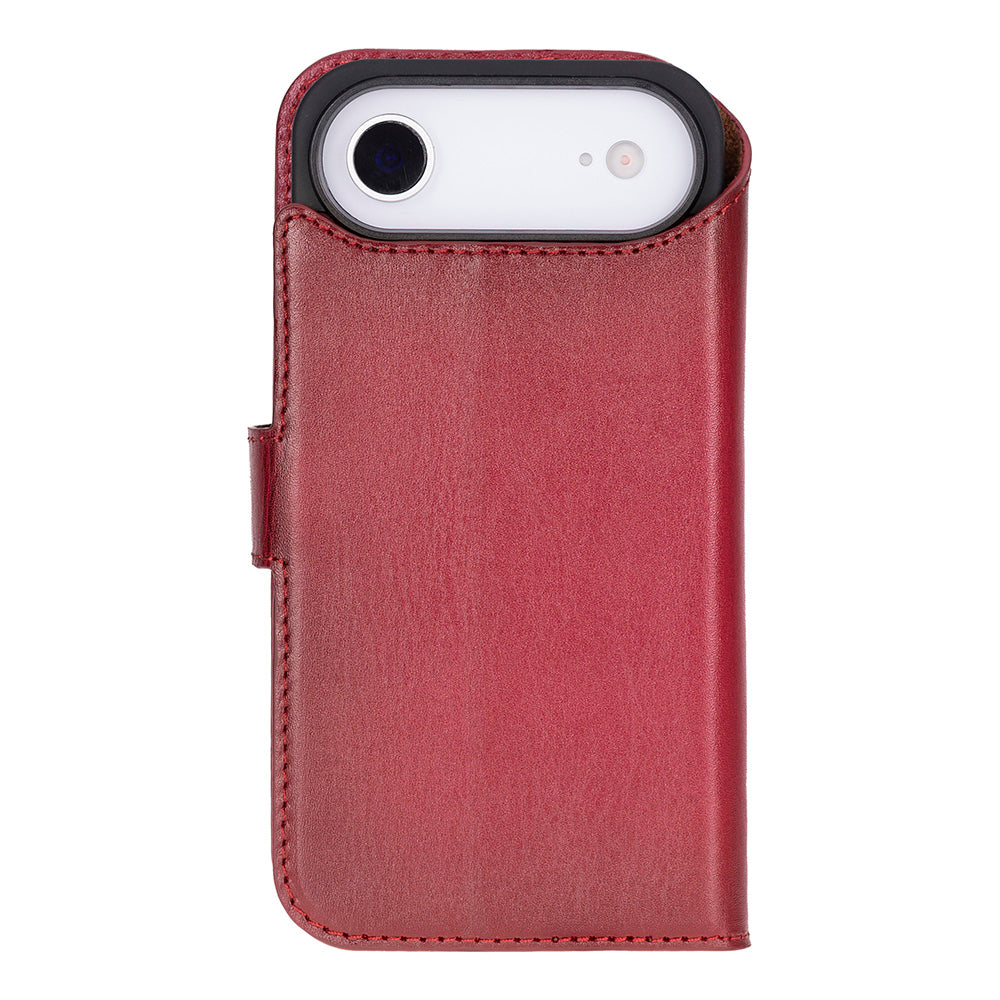 Leather iPhone 17-Air-Detachable Wallet Case