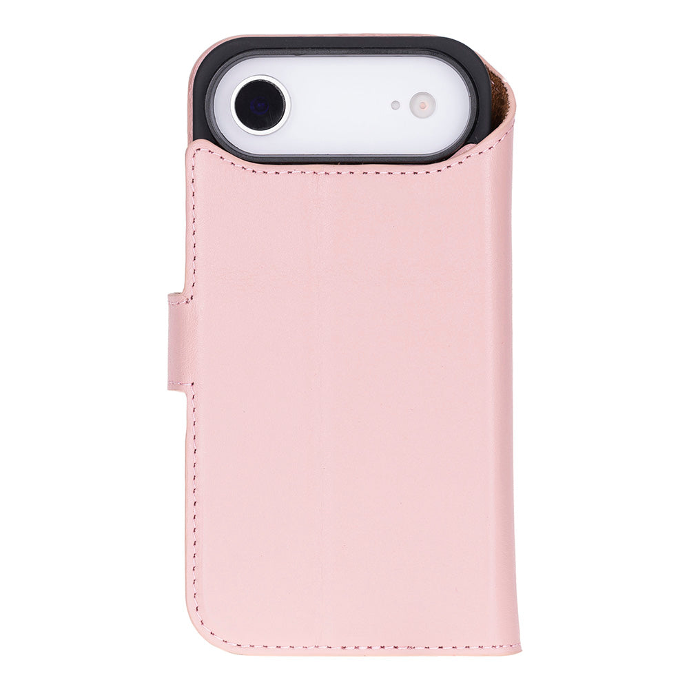 Leather iPhone 17-Air-Detachable Wallet Case