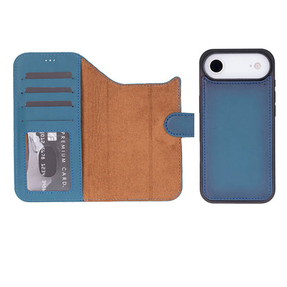 Leather iPhone 17-Air-Detachable Wallet Case