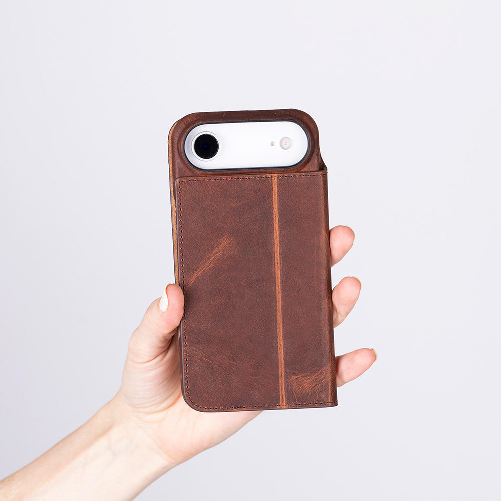Leather iPhone 17 Air Folio Case