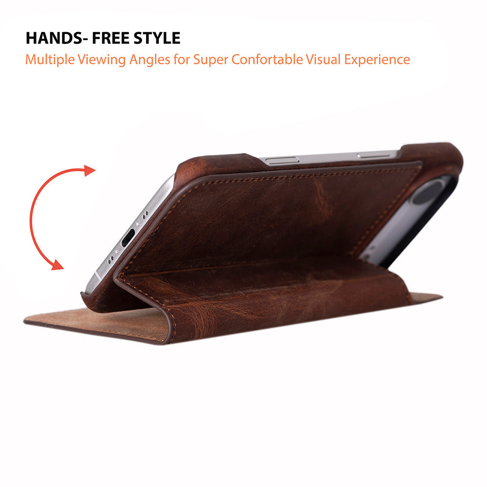 Leather iPhone 17 Air Folio Case