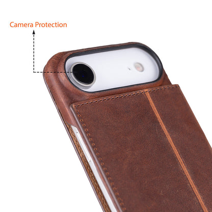 Leather iPhone 17 Air Folio Case