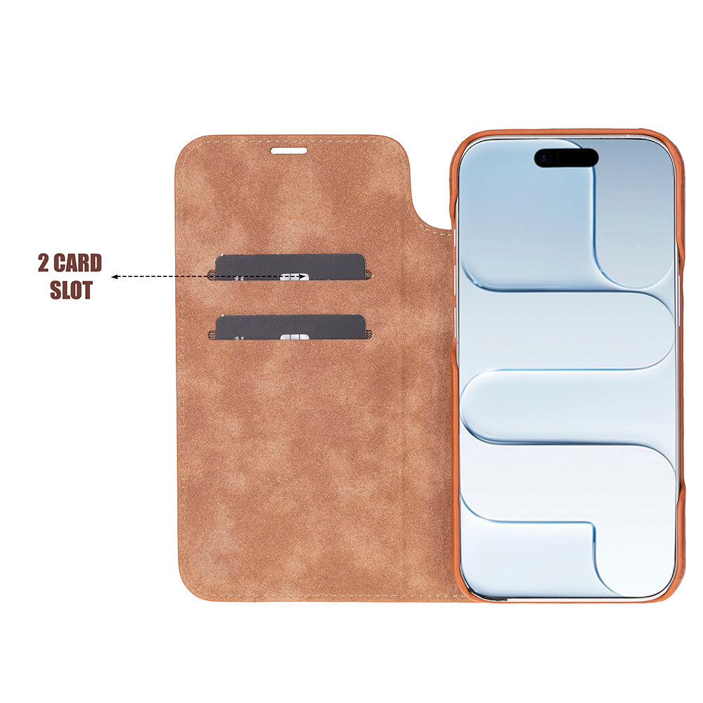 Leather iPhone 17 Air Folio Case