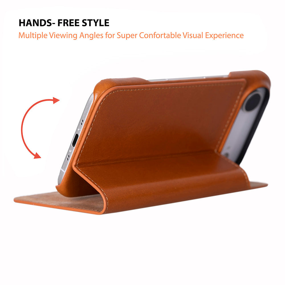 Leather iPhone 17 Air Folio Case