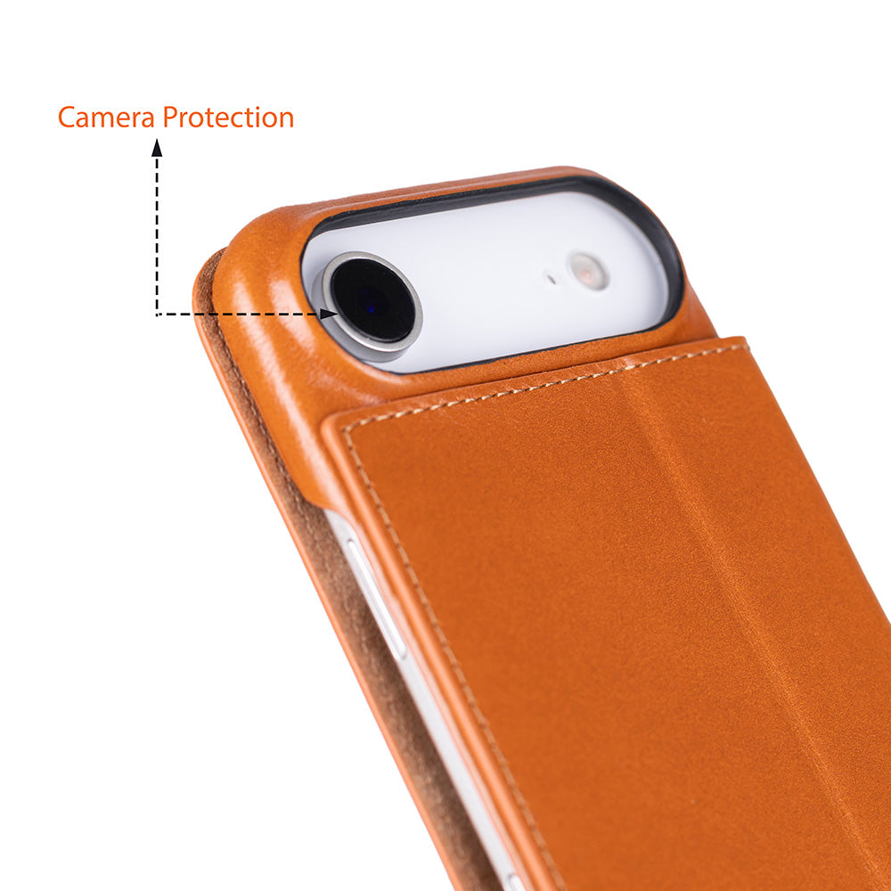 Leather iPhone 17 Air Folio Case