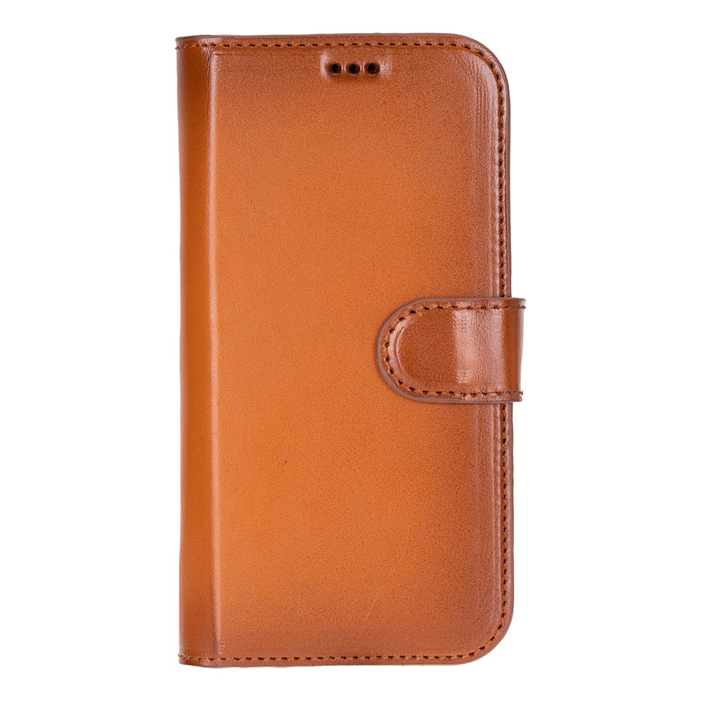 Leather iPhone 17-Detachable Wallet Case