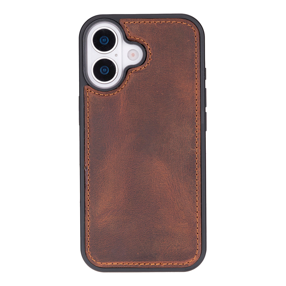 Leather iPhone 17-Detachable Wallet Case