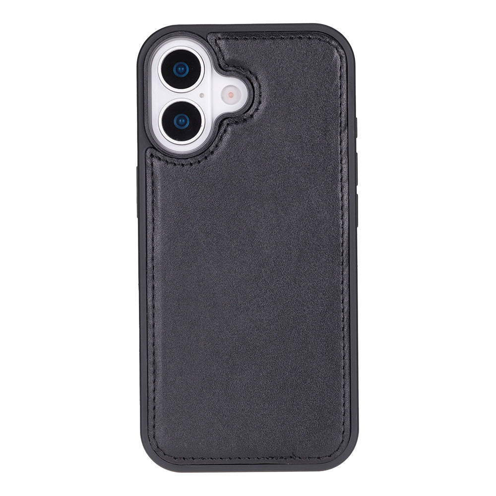 Leather iPhone 17-Detachable Wallet Case