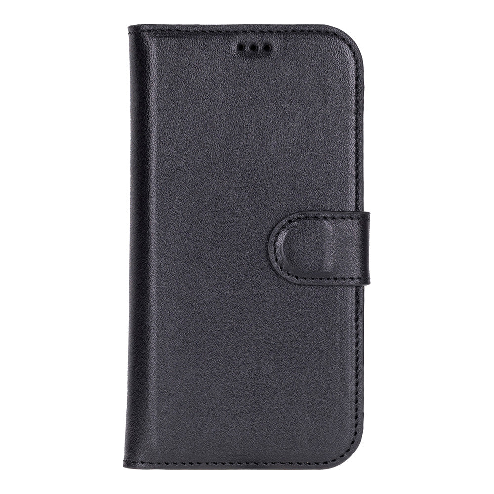 Leather iPhone 17-Detachable Wallet Case