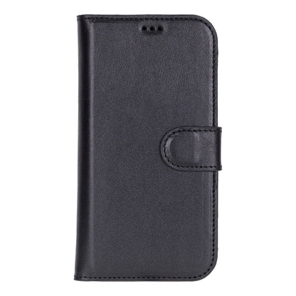 Leather iPhone 17-Detachable Wallet Case