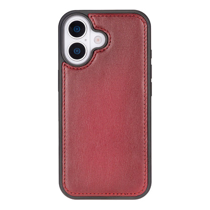 Leather iPhone 17-Detachable Wallet Case