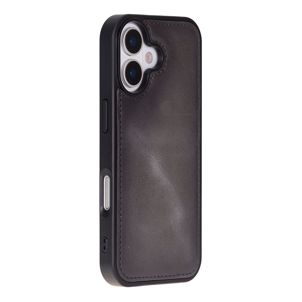 Leather iPhone 17-Detachable Wallet Case